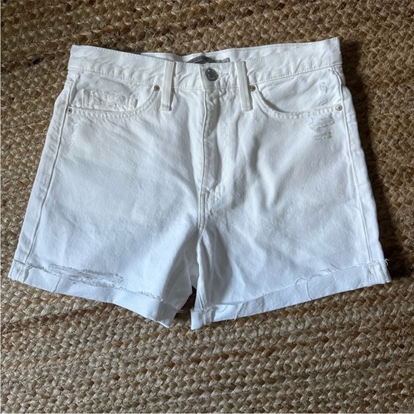 Hudson Jeans White Jean Shorts - Picture 5 of 13
